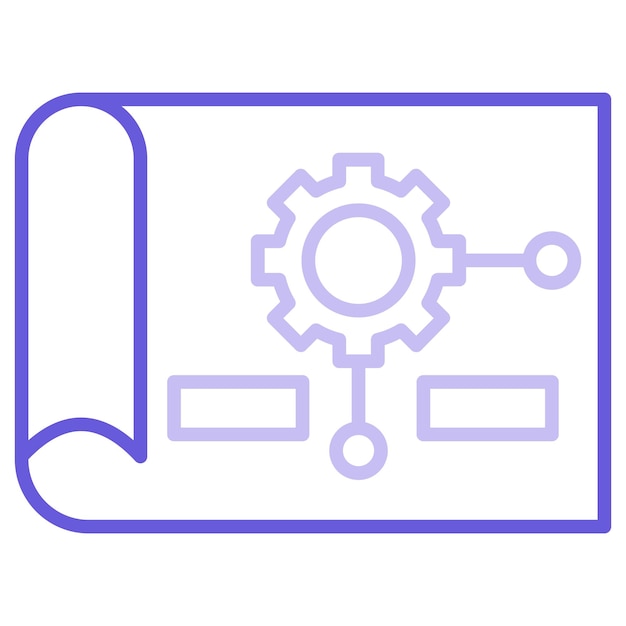 Ilustración vectorial del plan del proyecto