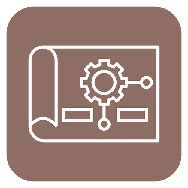 Ilustración vectorial del plan del proyecto