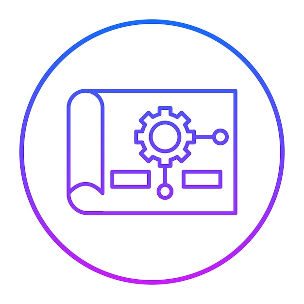 Ilustración vectorial del plan del proyecto