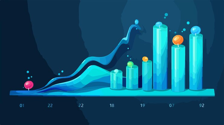 Vector ilustración vectorial plana 2d de un baño de agua