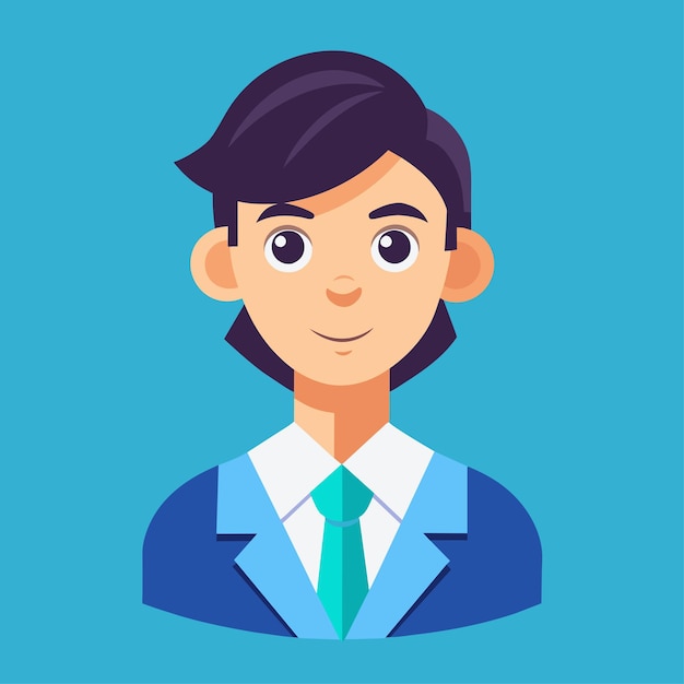 Ilustración vectorial plana de un administrador