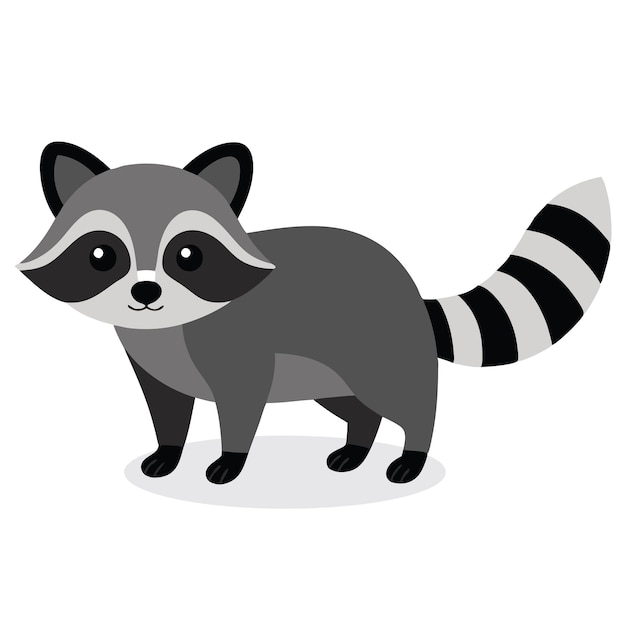 Ilustración vectorial plana aislada de animales en fondo blanco