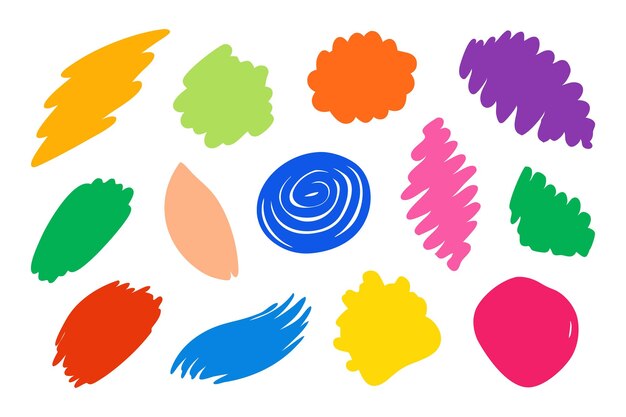 Ilustración vectorial plana aislada de cera pastel dibujada a mano en fondo blanco