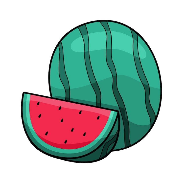 Vector ilustración vectorial plana de dibujos animados de frutas pro vector