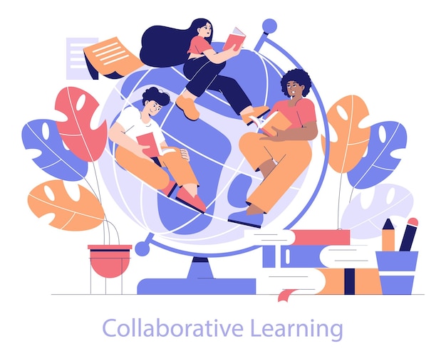 Ilustración vectorial plana de Edtech