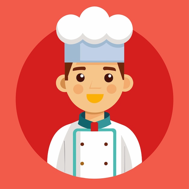Ilustración vectorial plana de un panadero