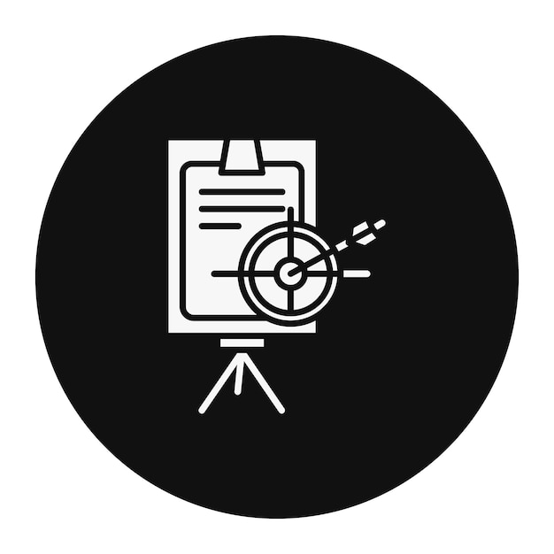 Ilustración vectorial de planificación de objetivos