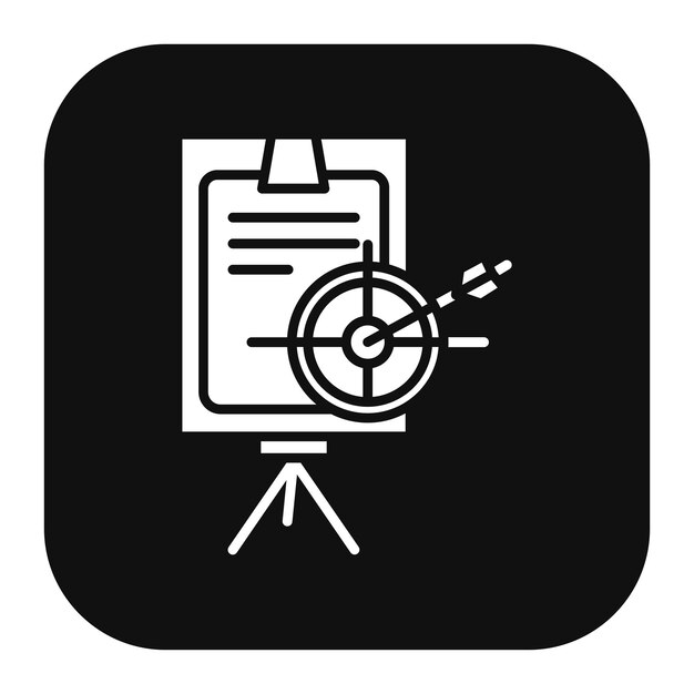 Ilustración vectorial de planificación de objetivos