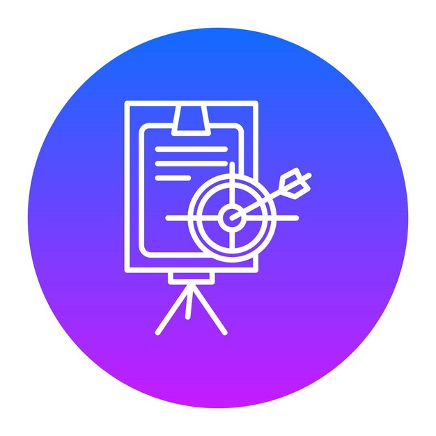 Ilustración vectorial de planificación de objetivos