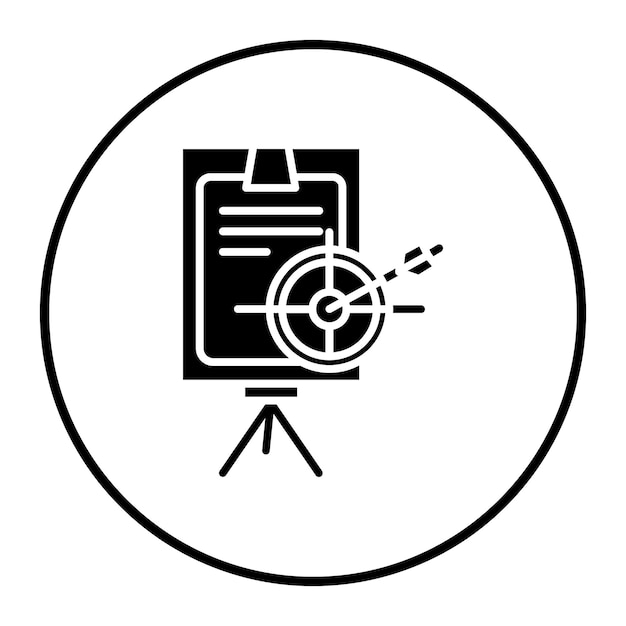 Ilustración vectorial de planificación de objetivos