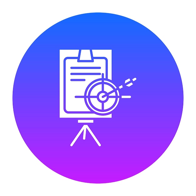 Ilustración vectorial de planificación de objetivos