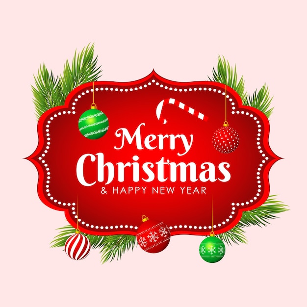 Ilustración vectorial de la plantilla de alimentación de las redes sociales de Feliz Navidad