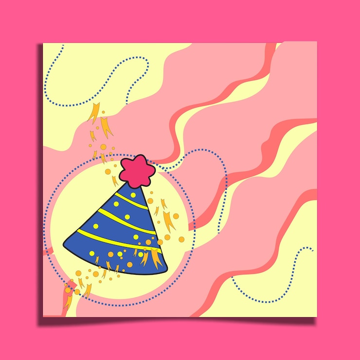 Vector ilustración vectorial de plantilla de cumpleaños de instagram buena para la publicación de instagram
