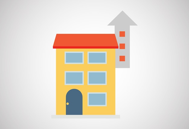 Vector ilustración vectorial de plantilla de diseño de casa o hogar logotipo para negocio o empresa inmobiliaria