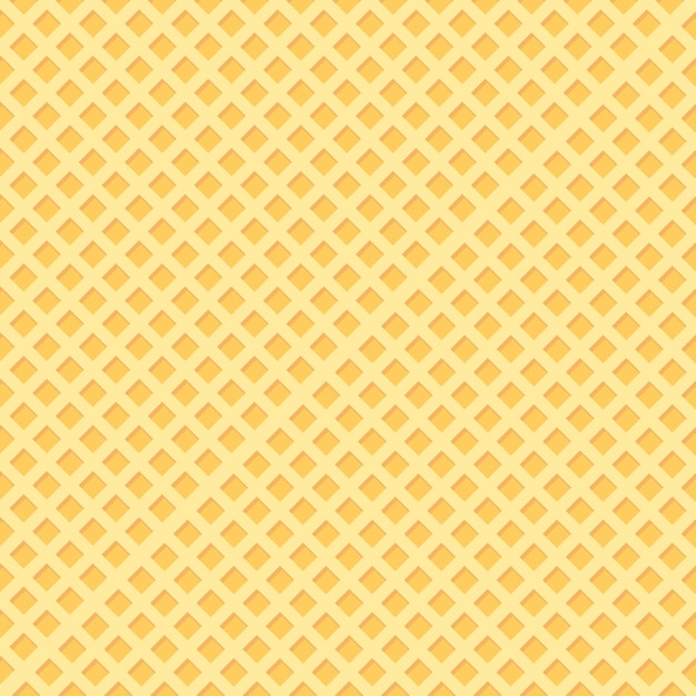 Ilustración vectorial de la plantilla de diseño de fondo del patrón sin costuras de Waffle