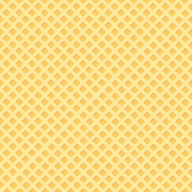 Ilustración vectorial de la plantilla de diseño de fondo del patrón sin costuras de Waffle