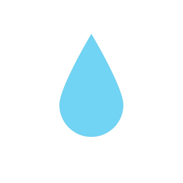 Ilustración vectorial de la plantilla de diseño gráfico del icono de la gota de agua