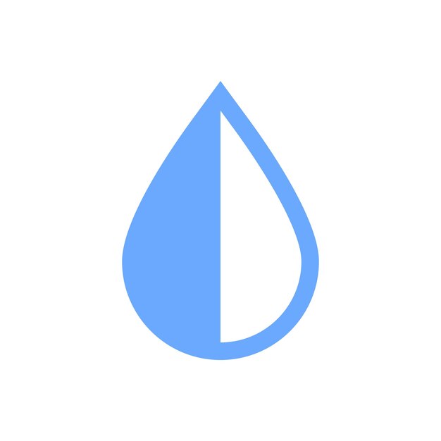 Vector ilustración vectorial de la plantilla de diseño gráfico del icono de la gota de agua