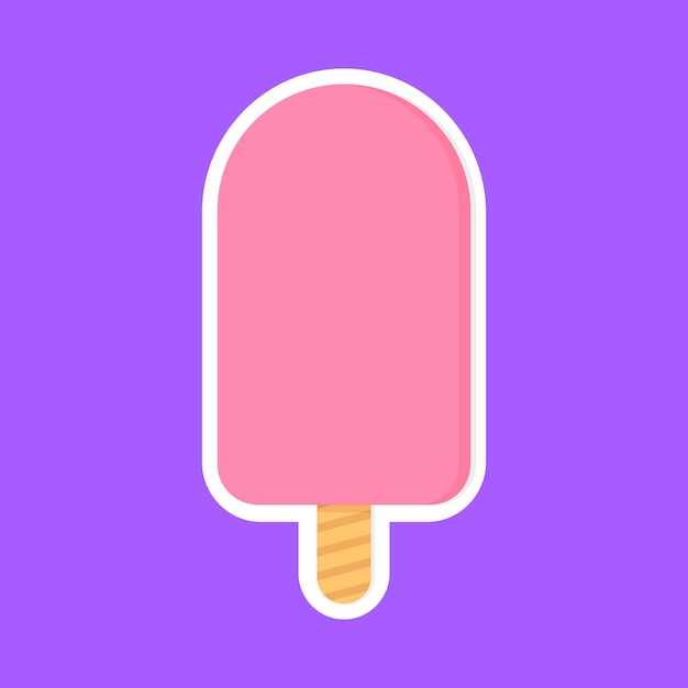 Ilustración vectorial de la plantilla de diseño gráfico del icono del helado