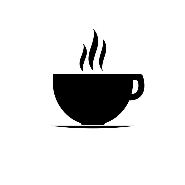 Ilustración vectorial de plantilla de diseño gráfico del icono de la taza de café