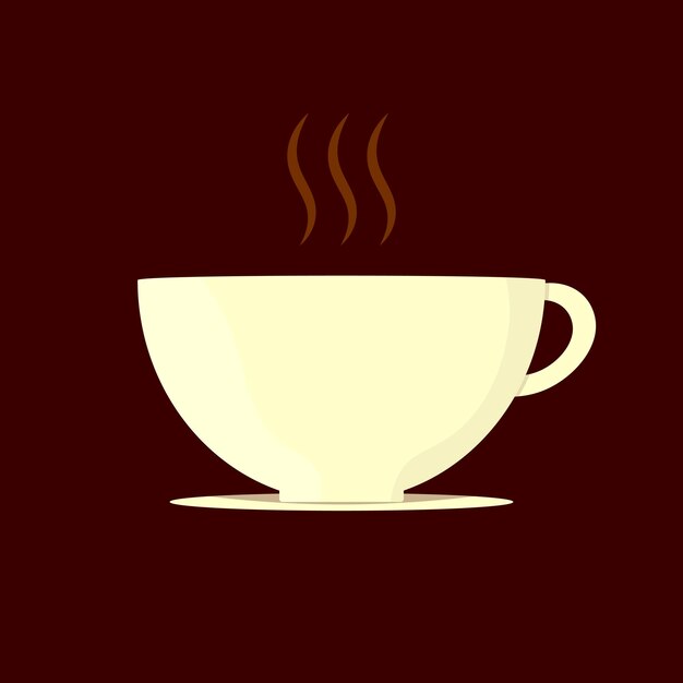 Ilustración vectorial de plantilla de diseño gráfico del icono de la taza de café