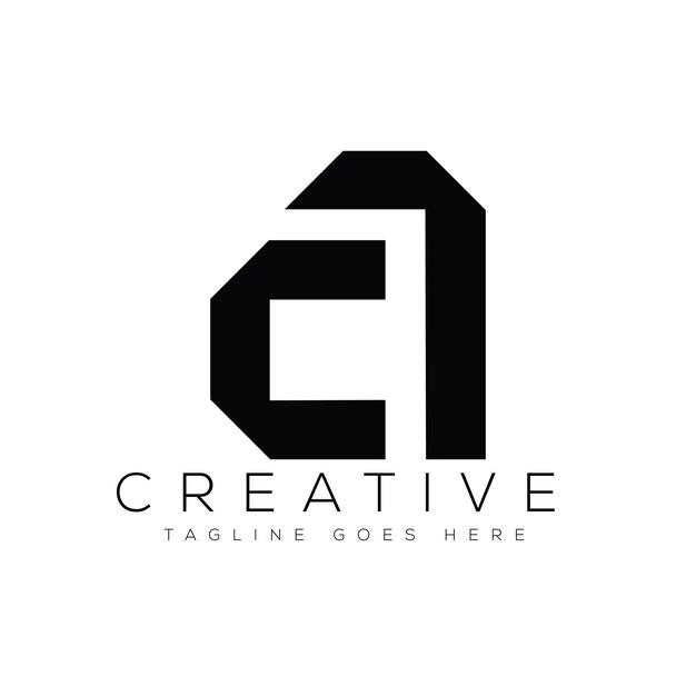 Ilustración vectorial de la plantilla de diseño del logotipo de la CA