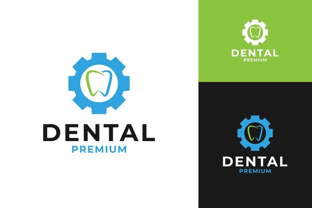 Ilustración vectorial de la plantilla de diseño del logotipo del equipo dental