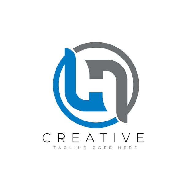 Ilustración vectorial de la plantilla de diseño del logotipo de la letra H