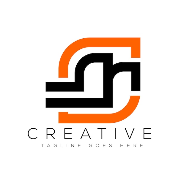 Ilustración vectorial de la plantilla de diseño del logotipo de la letra M