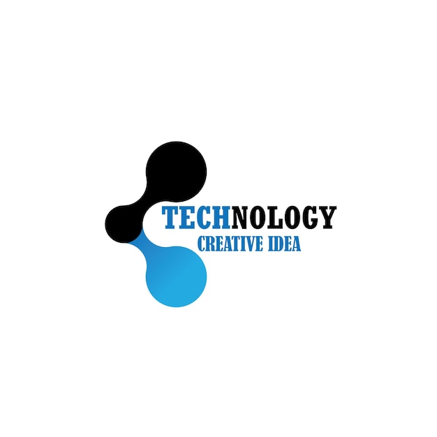 Ilustración vectorial de la plantilla de diseño del logotipo tecnológico