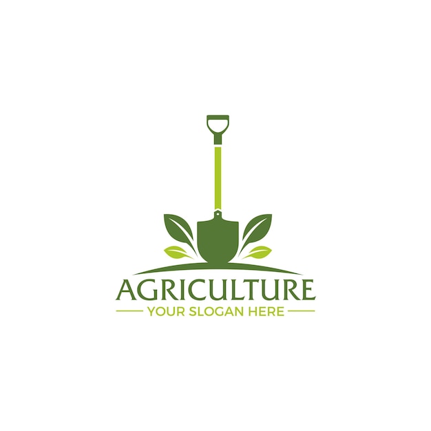 Ilustración vectorial de la plantilla del logotipo de la agricultura agrícola