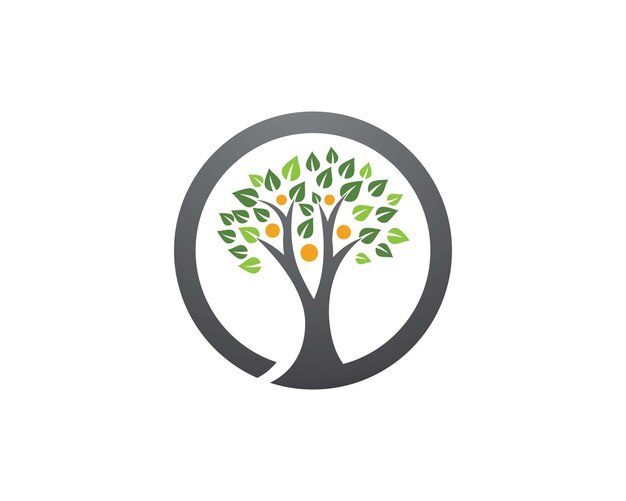 Ilustración vectorial de la plantilla del logotipo del árbol familiar