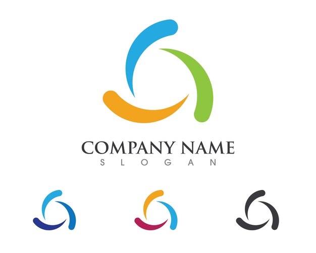 Ilustración vectorial de la plantilla de logotipo de reciclaje