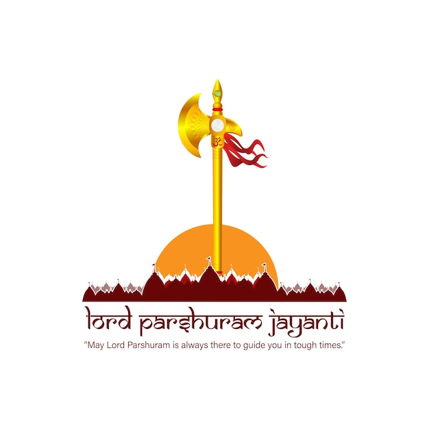 Ilustración vectorial de la plantilla de las redes sociales de Lord Parshuram Jayanti