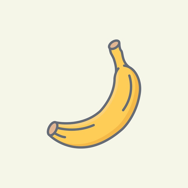 Ilustración vectorial de plátano