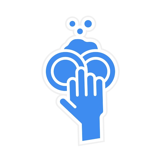 Ilustración vectorial de platos limpios