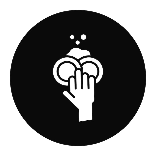 Ilustración vectorial de platos limpios