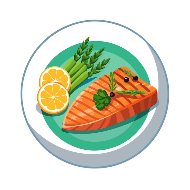 Ilustración vectorial de platos de menús de comida rápida y restaurantes