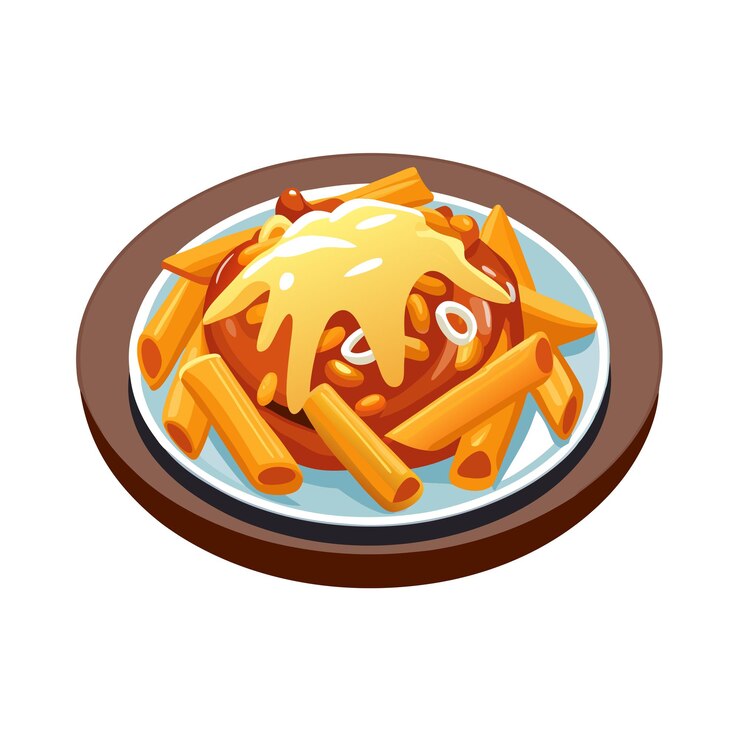 Vector ilustración vectorial de platos de menús de comida rápida y restaurantes