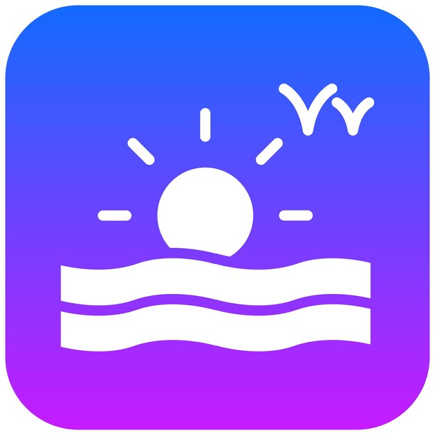 Ilustración vectorial de la playa