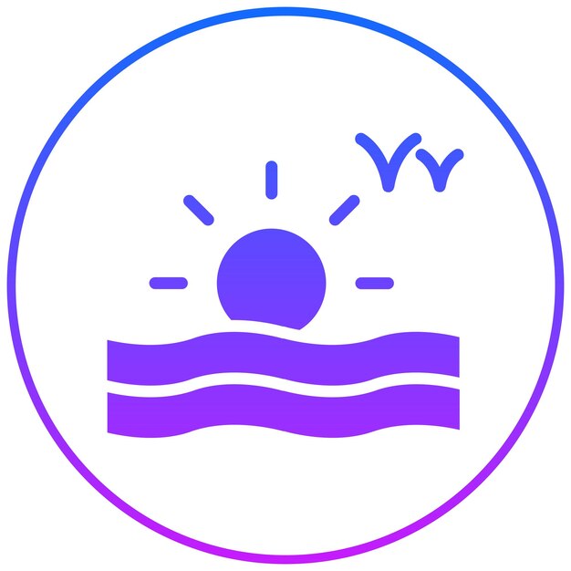 Ilustración vectorial de la playa