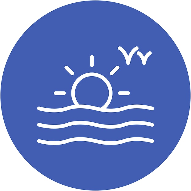 Ilustración vectorial de la playa