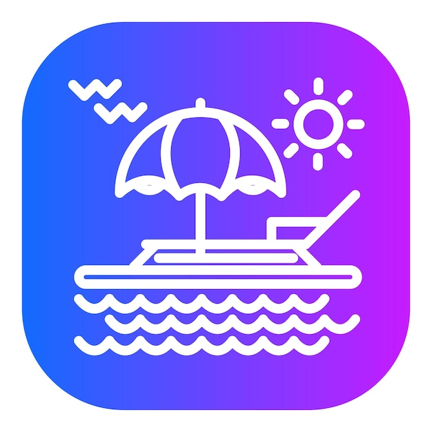 Ilustración vectorial de la playa