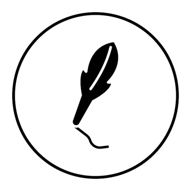 Ilustración vectorial de plumas