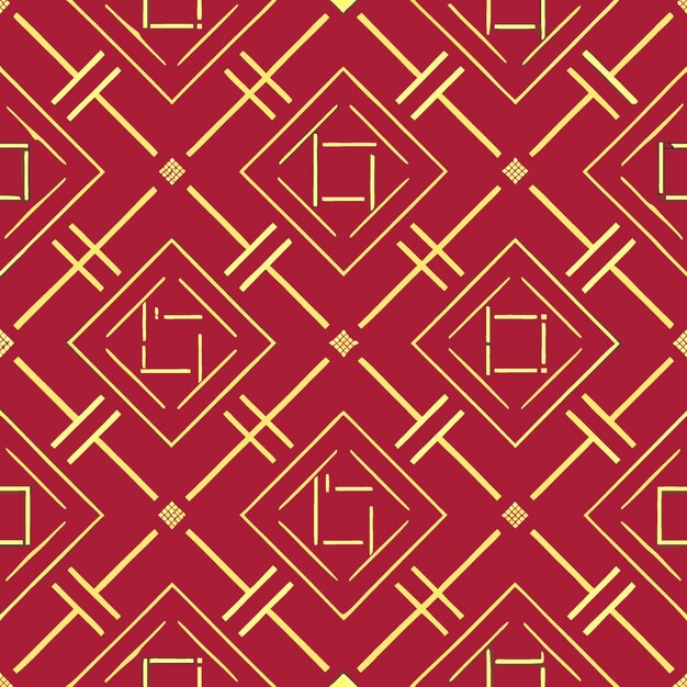 Ilustración vectorial PNG floral geométrica con patrón abstracto decorativo sin costuras