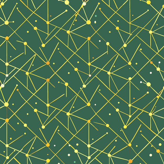 Ilustración vectorial PNG floral geométrica con patrón abstracto decorativo sin costuras