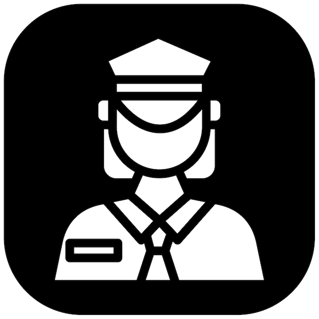 Ilustración vectorial de la policía