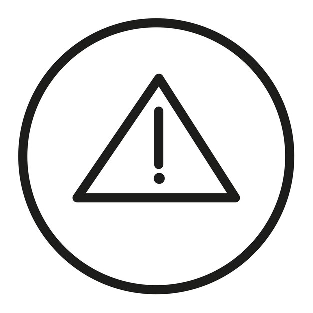 Ilustración vectorial de precaución