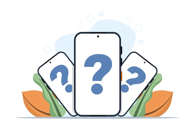 Ilustración vectorial de preguntas frecuentes o servicio al cliente o contacto con nosotros concepto