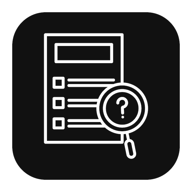 Ilustración vectorial de las preguntas